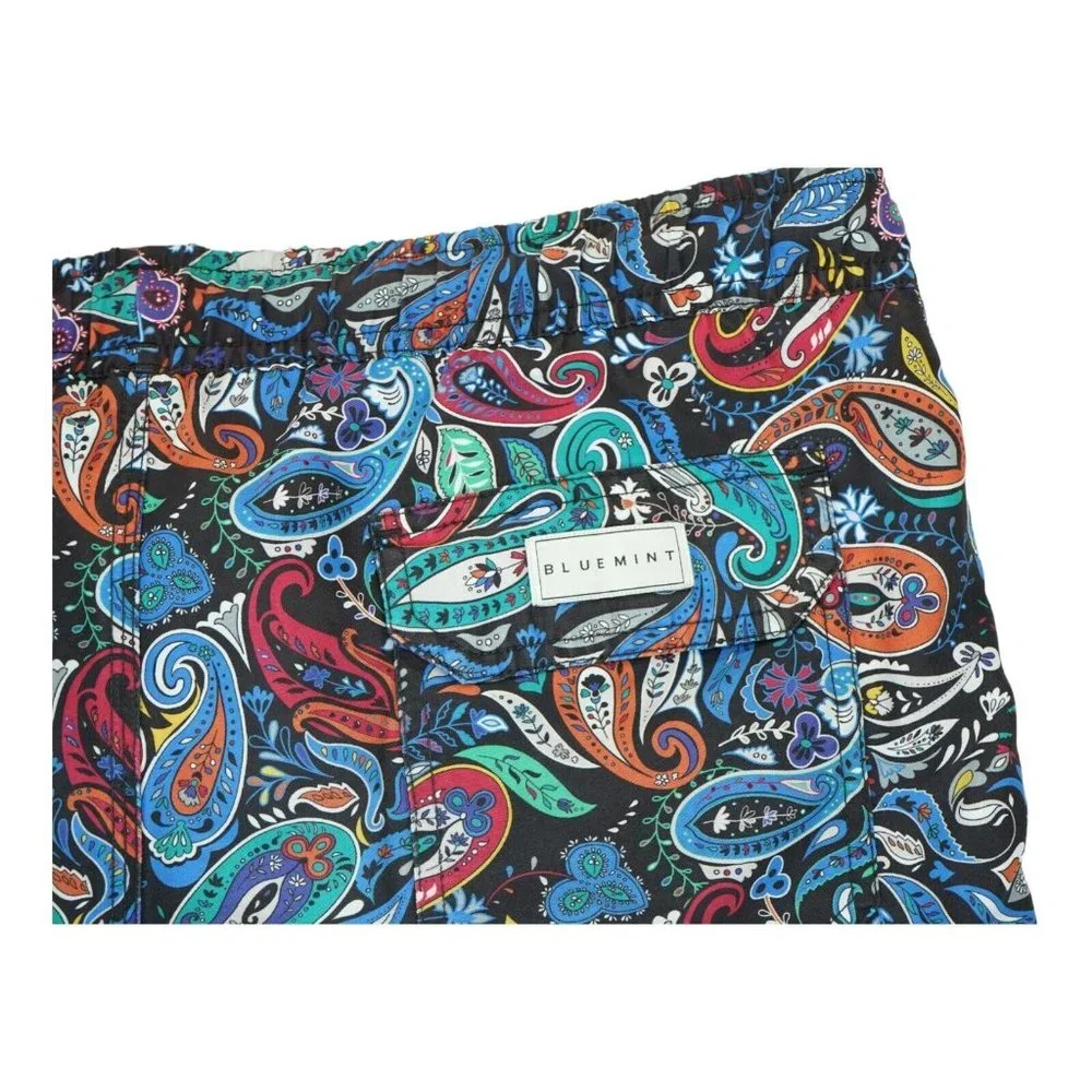 Bluemint‎ Swim Short Classic Signature Arthus Paisley Print Mens Small